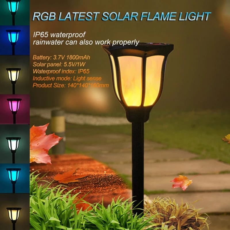 Retro Solar outdoor waterproof LED  Tiki torch lights