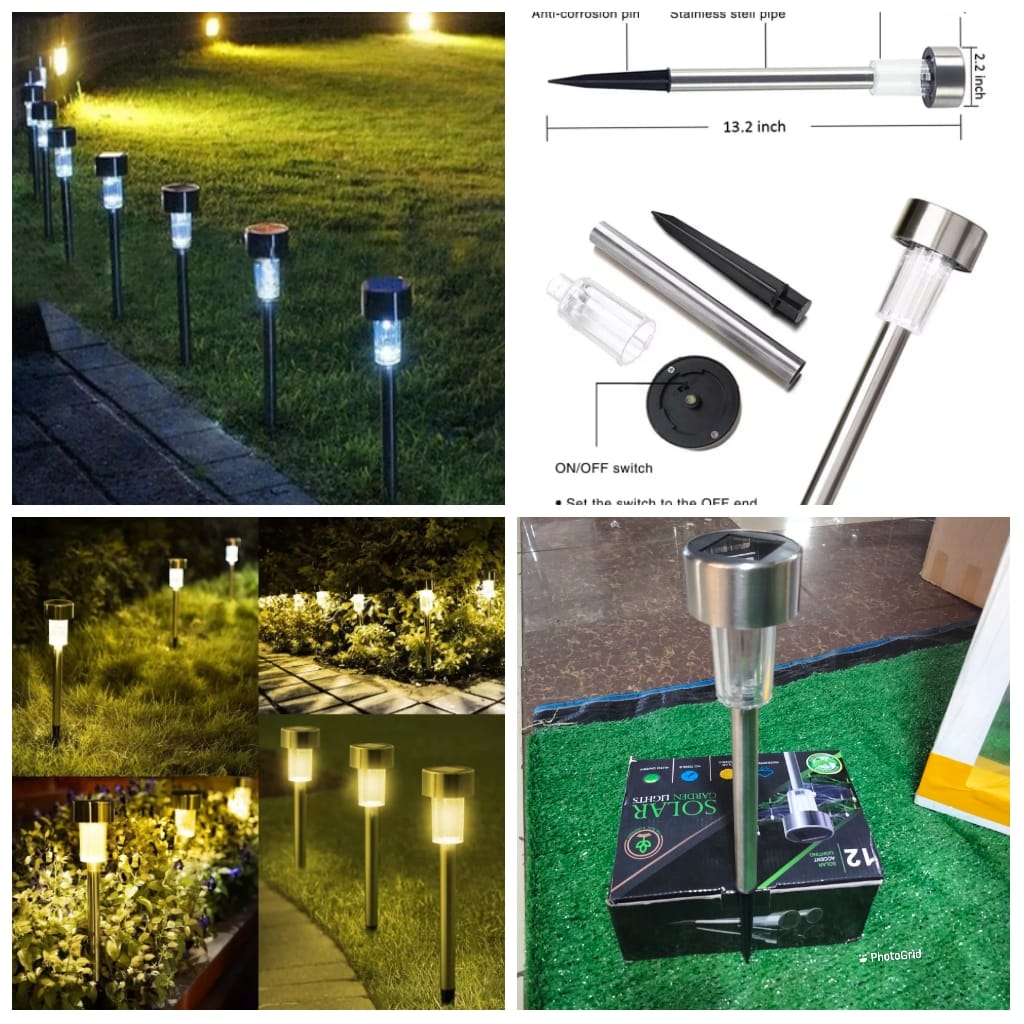12pcs solar garden lights decoration