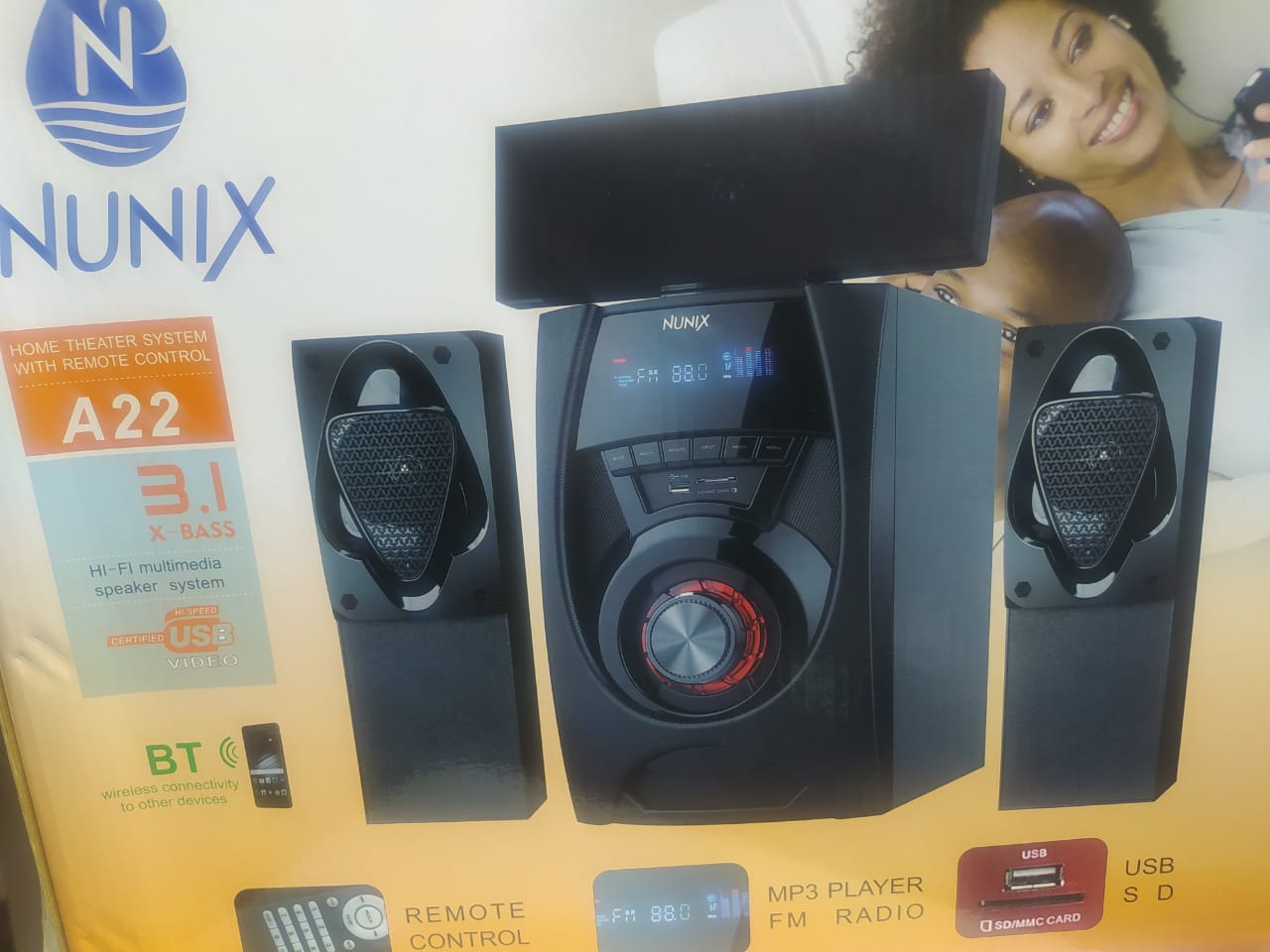 Nunix NU-A22 3.1 Mini home theatre