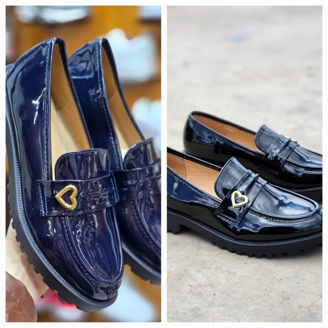 Ladies wet brogues 